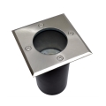 Εξωτερικό φωτιστικό δαπέδου 1xGU10/35W/230V IP44 ματ χρώμιο