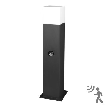 Εξωτερικό φωτιστικό με αισθητήρα NEW YORK 1xE27/12W/230V IP44 44 εκ ανθρακί