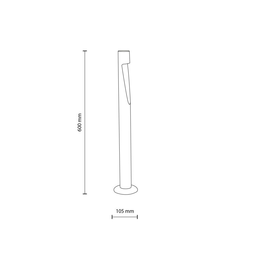 Εξωτερικό LED φωτιστικό SENA M LED/5W/230V IP65 60 cm μπεζ