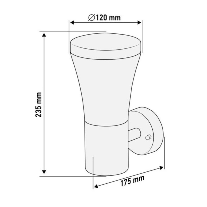 Εξωτερικό επιτοίχιο φωτιστικό 1xE27/15W/230V IP44