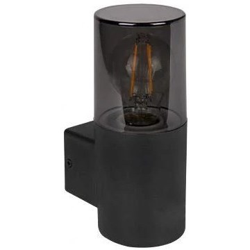 Εξωτερικό επιτοίχιο φωτιστικό 1xE27/40W/230V IP44 μαύρο/καπνιστό