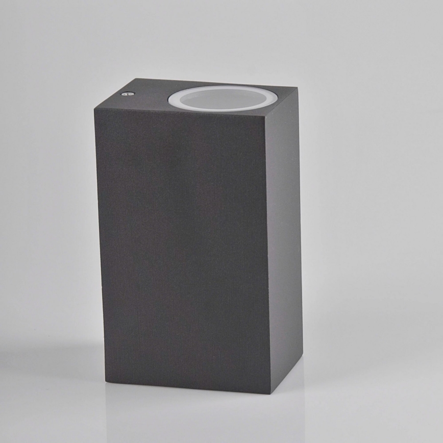 Εξωτερικό επιτοίχιο φωτιστικό BOSTON 2xGU10/10W/230V ανθρακί