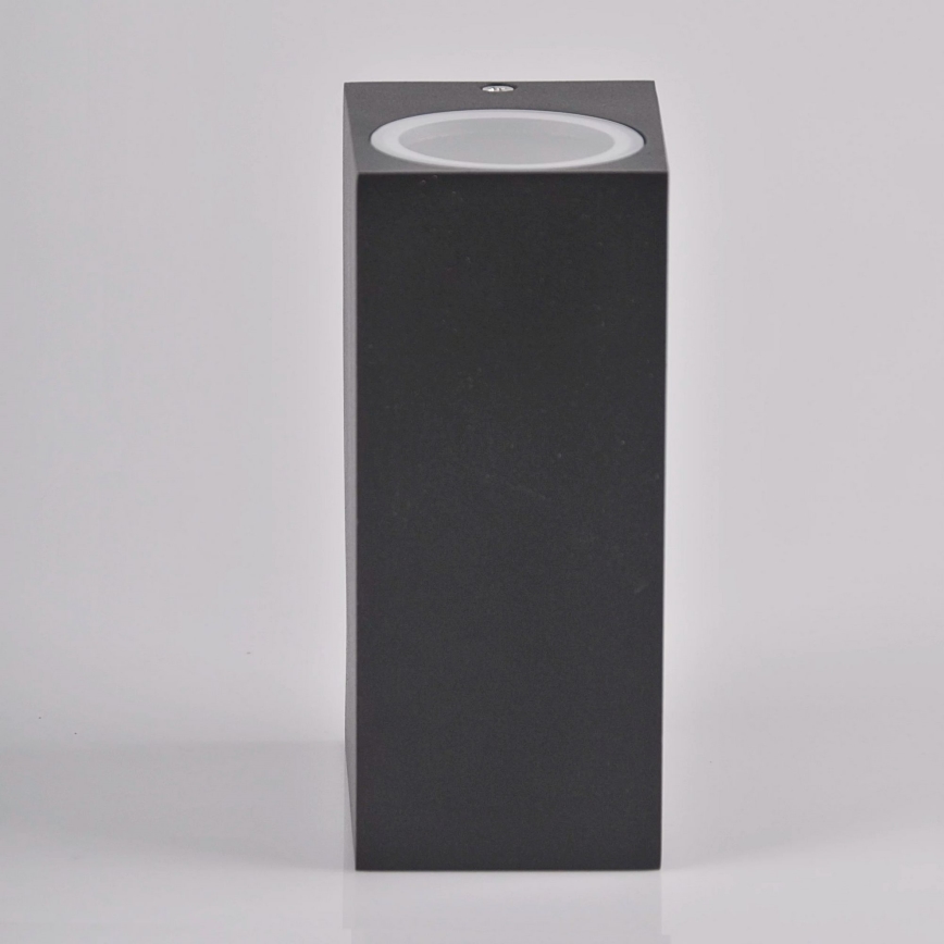 Εξωτερικό επιτοίχιο φωτιστικό BOSTON 2xGU10/10W/230V ανθρακί