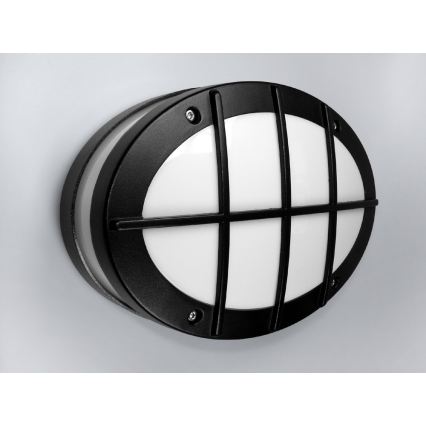 Εξωτερικό επιτοίχιο φωτιστικό GALLUN 1xE27/60W/230V IP54 μαύρο