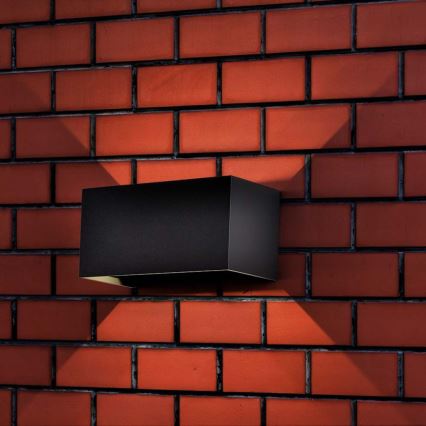 Εξωτερικό επιτοίχιο φωτιστικό LED/24W/230V 3000K IP65 ανθρακί