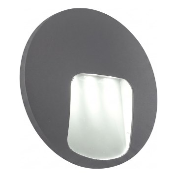 Εξωτερικό επιτοίχιο φωτιστικό LED DACU LED/3W/230V IP54 γκρι