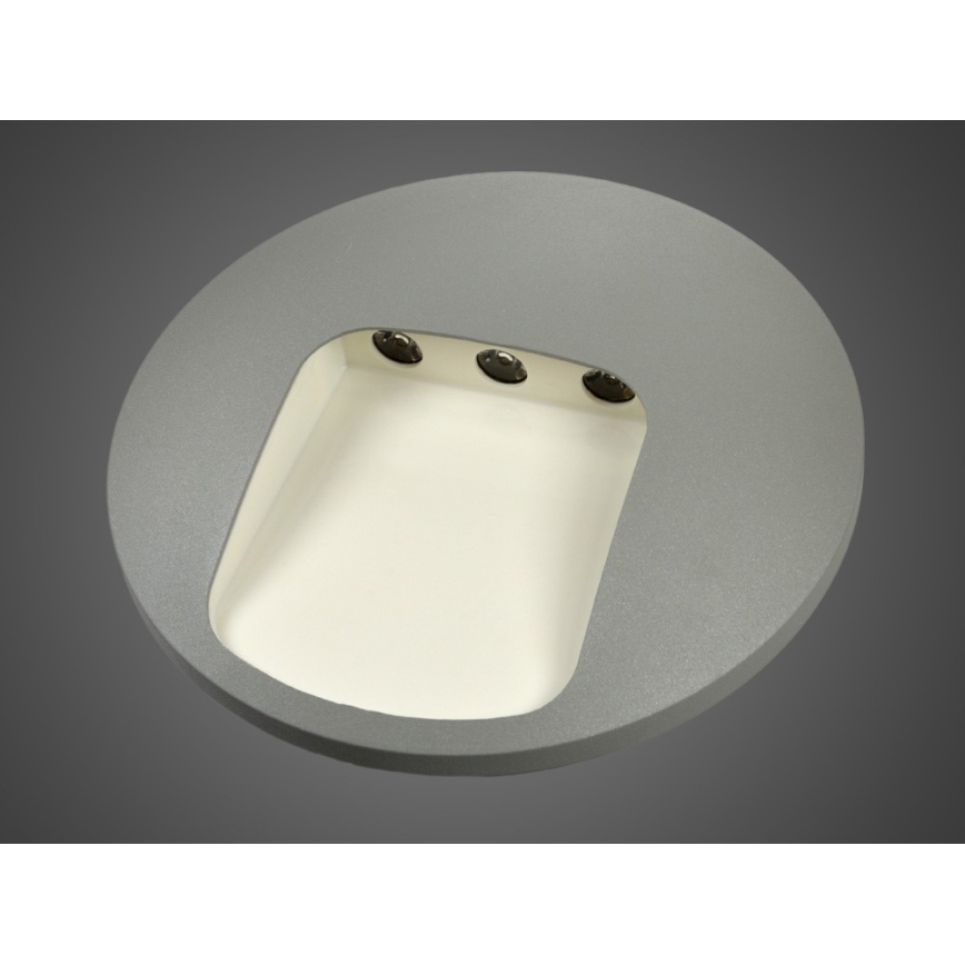 Εξωτερικό επιτοίχιο φωτιστικό LED DACU LED/3W/230V IP54 γκρι