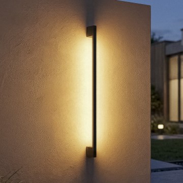 Εξωτερικό επιτοίχιο φωτιστικό LED YALTE LED/12W/230V 3000/4000/6500K 123 cm IP54 μαύρο