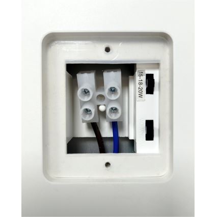 Ρυθμιζόμενο εξωτερικό επιτοίχιο φωτιστικό LED με αισθητήρα κίνησης LED/12/15/18W/230V 3000K/4000K/6500K IP65 μαύρο/λευκό