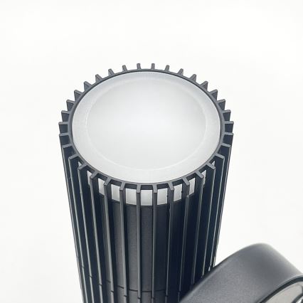 Εξωτερικό επιτοίχιο φωτιστικό σποτ LANTHEA 1xGU10/11W/230V IP44 μαύρο