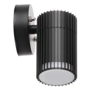 Εξωτερικό επιτοίχιο φωτιστικό σποτ RADILO 1xGU10/11W/230V IP44 μαύρο