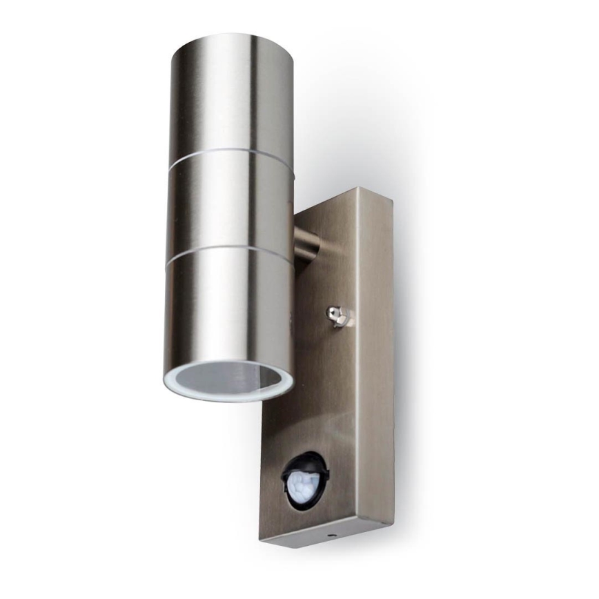 Εξωτερικό επιτοίχιο φωτιστικό με αισθητήρα 2xGU10/35W/230V IP44