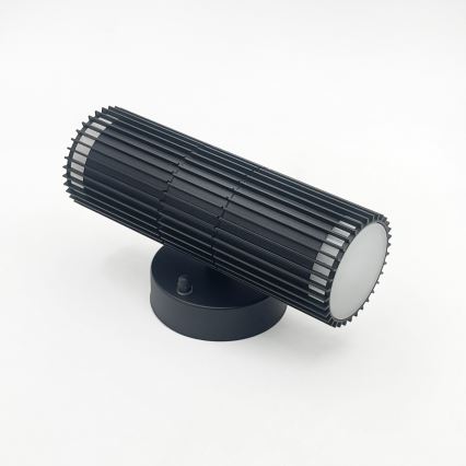 Εξωτερικό επιτοίχιο σποτ φωτιστικό LANTHEA 2xGU10/11W/230V IP44 μαύρο