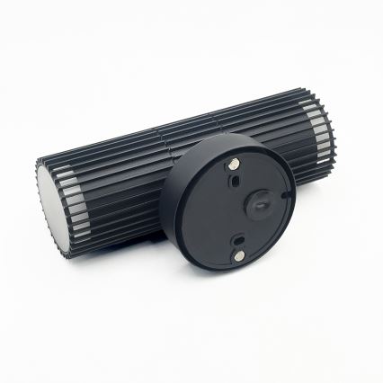 Εξωτερικό επιτοίχιο σποτ φωτιστικό LANTHEA 2xGU10/11W/230V IP44 μαύρο