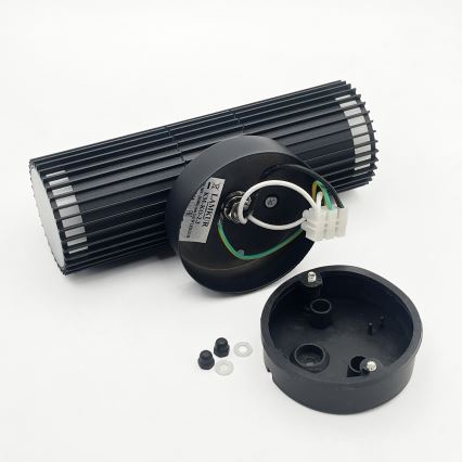Εξωτερικό επιτοίχιο σποτ φωτιστικό LANTHEA 2xGU10/11W/230V IP44 μαύρο