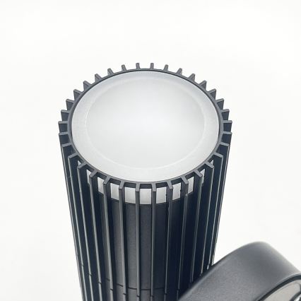 Εξωτερικό επιτοίχιο σποτ φωτιστικό LANTHEA 2xGU10/11W/230V IP44 μαύρο