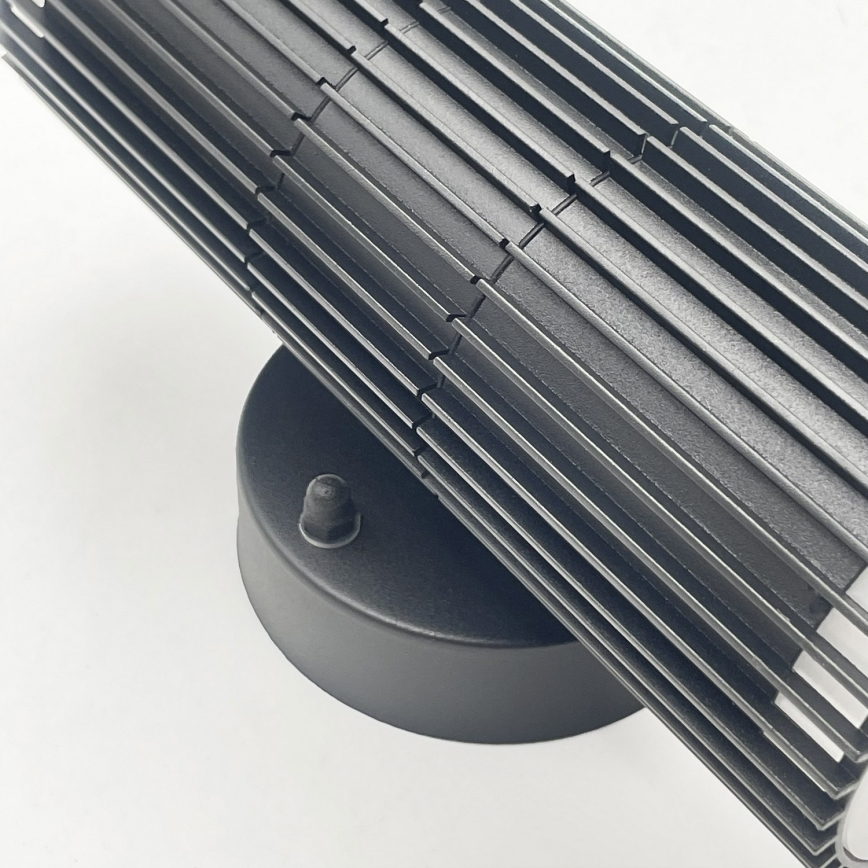Εξωτερικό επιτοίχιο σποτ φωτιστικό LANTHEA 2xGU10/11W/230V IP44 μαύρο