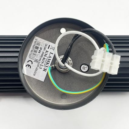 Εξωτερικό επιτοίχιο σποτ φωτιστικό LANTHEA 2xGU10/11W/230V IP44 μαύρο