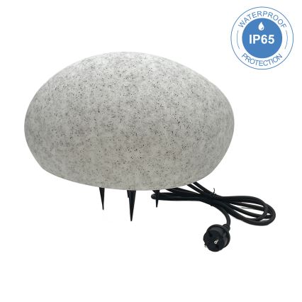 Εξωτερικό διακοσμητικό φωτιστικό LUMISTONE, 1x E27/15W/230V, IP65, διάμ. 38 εκ.