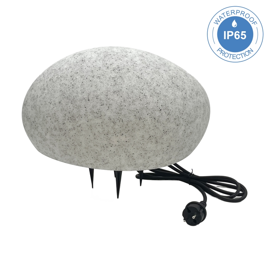 Εξωτερικό διακοσμητικό φωτιστικό LUMISTONE, 1x E27/15W/230V, IP65, διάμ. 38 εκ.