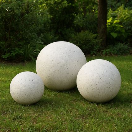 Εξωτερικό διακοσμητικό φωτιστικό LUMISTONE 1xE27/15W/230V IP65 διάμ. 38 εκ.