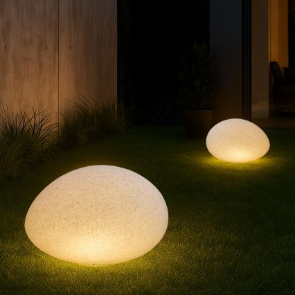 Εξωτερικό διακοσμητικό φωτιστικό LUMISTONE 1xE27/15W/230V IP65, διάμετρος 26,5 εκ.