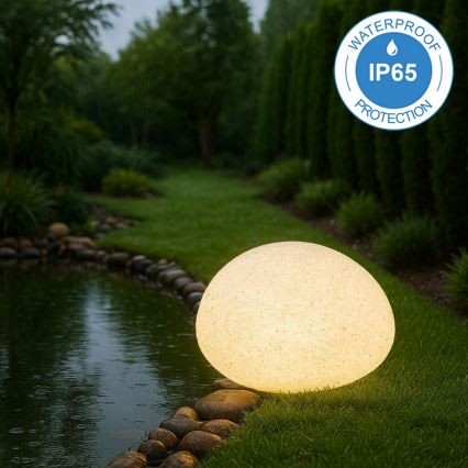 Εξωτερικό διακοσμητικό φωτιστικό LUMISTONE 1xE27/15W/230V IP65, διάμετρος 26,5 εκ.