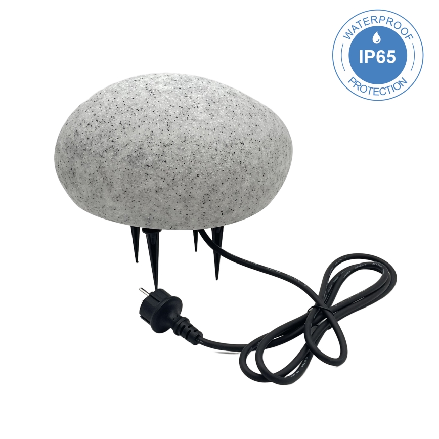 Εξωτερικό διακοσμητικό φωτιστικό LUMISTONE 1xE27/15W/230V IP65, διάμετρος 26,5 εκ.