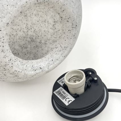 Εξωτερικό διακοσμητικό φωτιστικό LUMISTONE 1xE27/15W/230V IP65, διάμετρος 28 εκ.