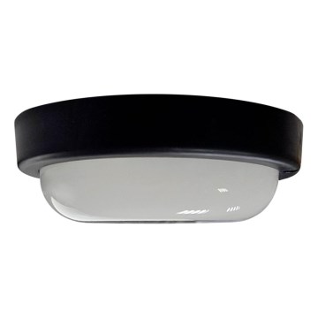 Εξωτερικό οροφής φωτιστικό LED/8W/230V 4200K Ø 14 cm IP64 μαύρο