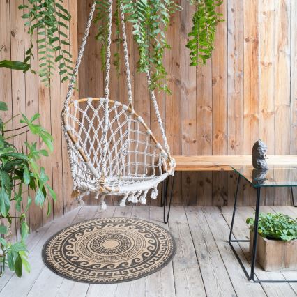 Εξωτερικό χαλί DELMAR 80 εκ. καφέ/μπεζ