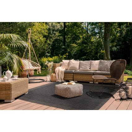 Εξωτερικό χαλί EXPRESS NEW OUTDOOR 120x160 cm ανθρακί/καφέ