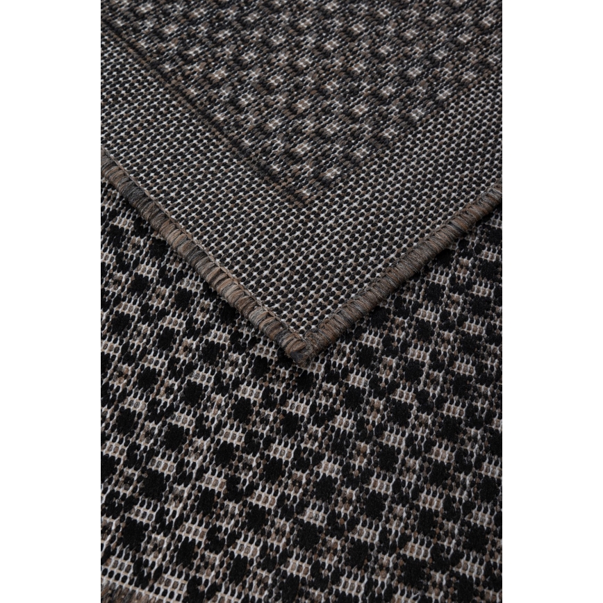 Εξωτερικό χαλί EXPRESS NEW OUTDOOR 120x160 cm ανθρακί/καφέ