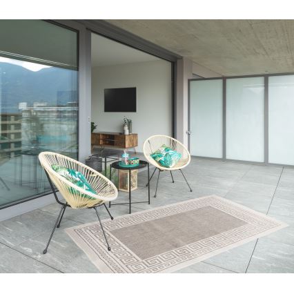 Εξωτερικό χαλί EXPRESS NEW OUTDOOR 80x150 cm γκρι/μπεζ