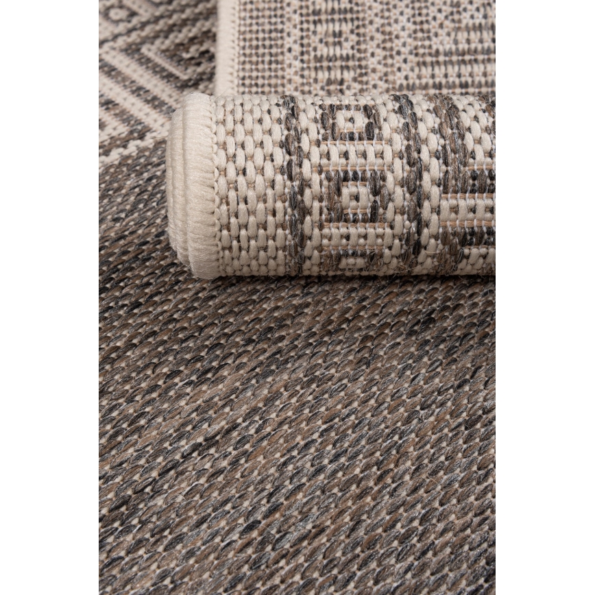 Εξωτερικό χαλί EXPRESS NEW OUTDOOR 80x150 cm γκρι/μπεζ