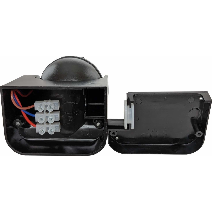 Εξωτερικός αισθητήρας κίνησης PIR 1200W/230V IP44 μαύρος