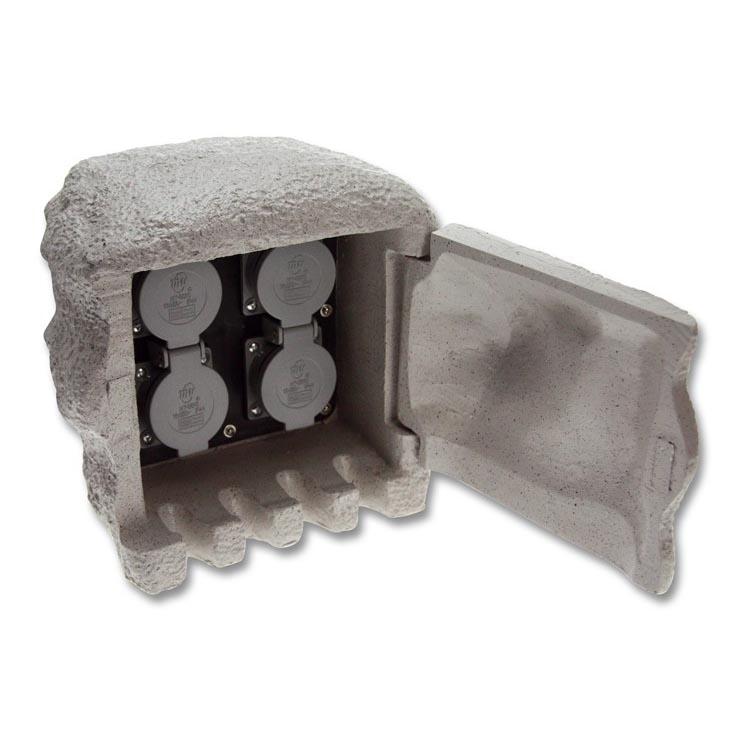 Εξωτερικός κολωνάκι με 4 πρίζες IP44