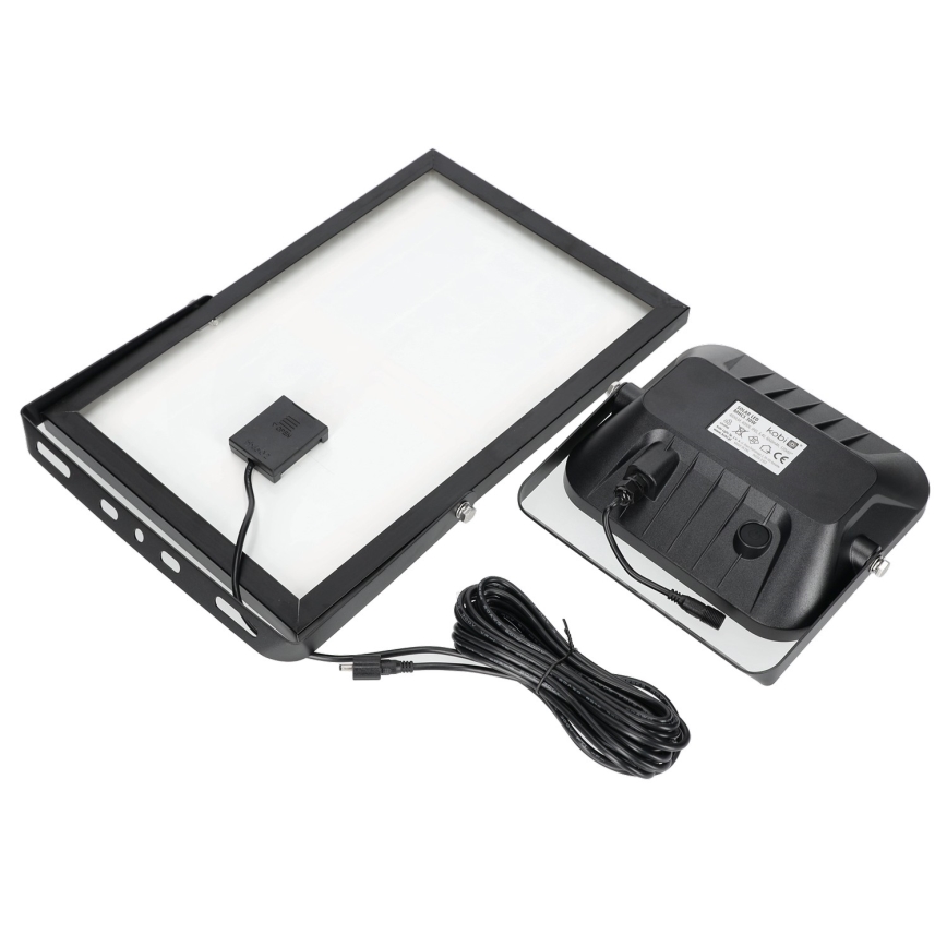 Εξωτερικός ηλιακός προβολέας με αισθητήρα LED/30W/6,4V 4000K IP65 6000 mAh + τηλεχειριστήριο