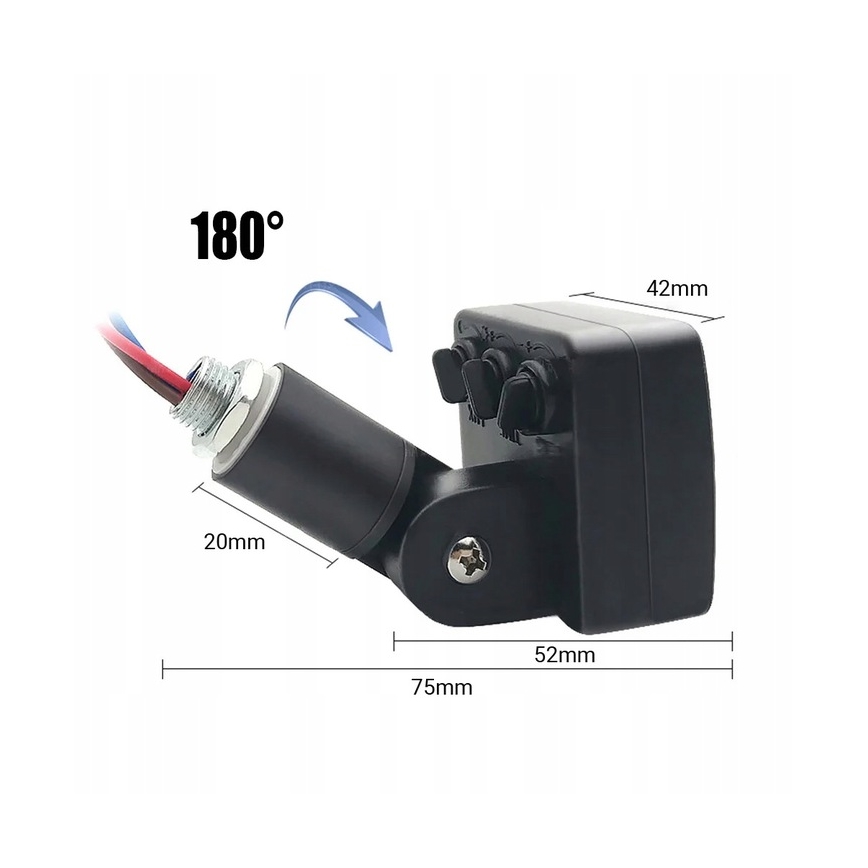 Εξωτερικός προβολέας LED με αισθητήρα LED/100W/230V 4000K IP65 μαύρο