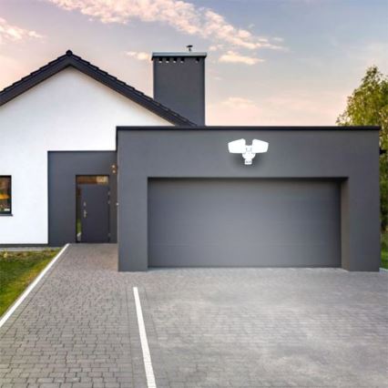 Εξωτερικός προβολέας LED με αισθητήρα LED/24W/230V 3000/4000/6000K IP54 λευκό