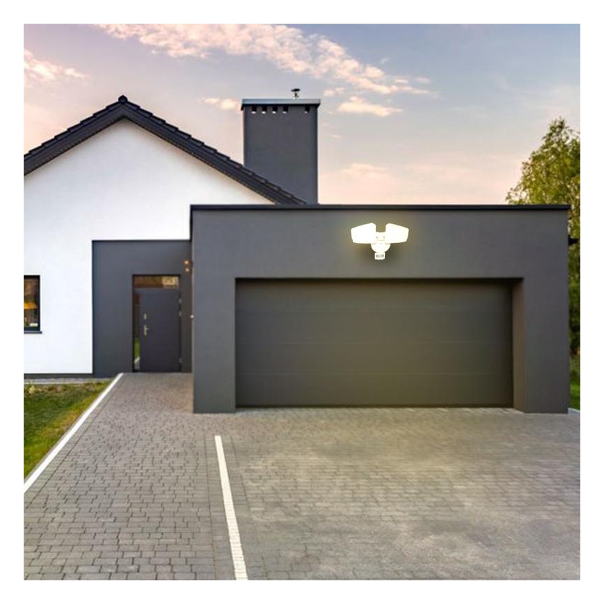 Εξωτερικός προβολέας LED με αισθητήρα LED/24W/230V 3000/4000/6000K IP54 λευκό