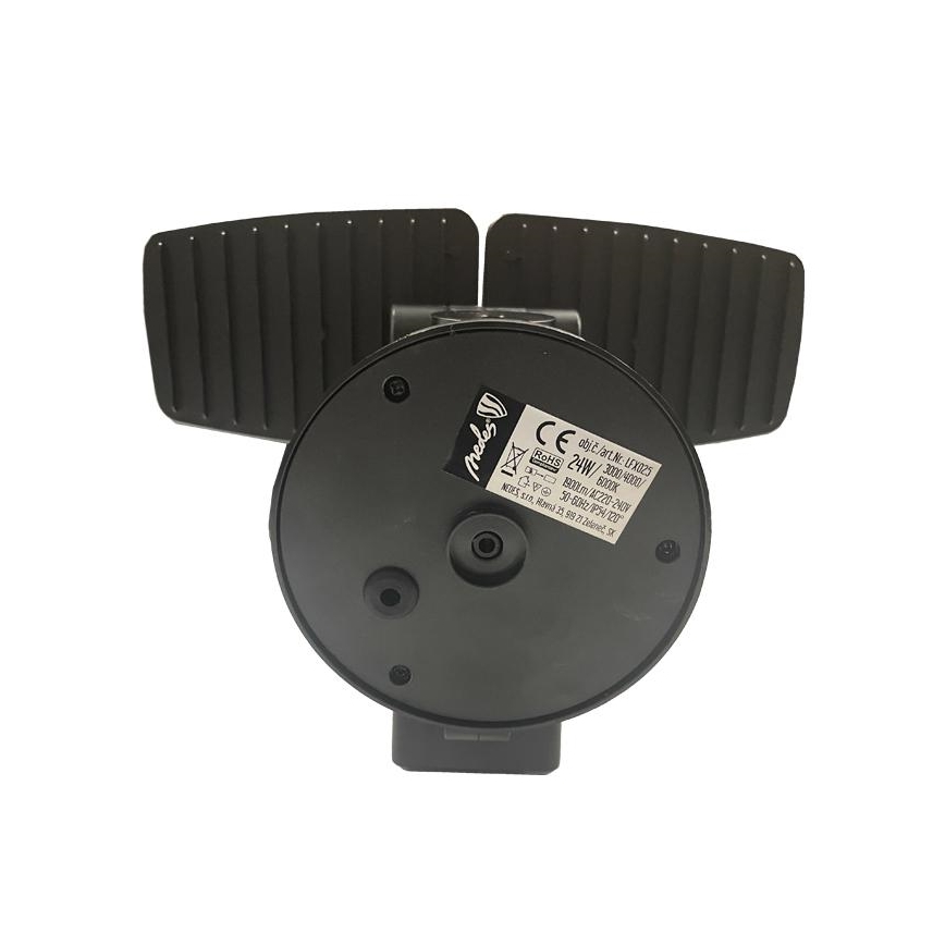 Εξωτερικός προβολέας LED με αισθητήρα LED/24W/230V 3000/4000/6000K IP54 μαύρο