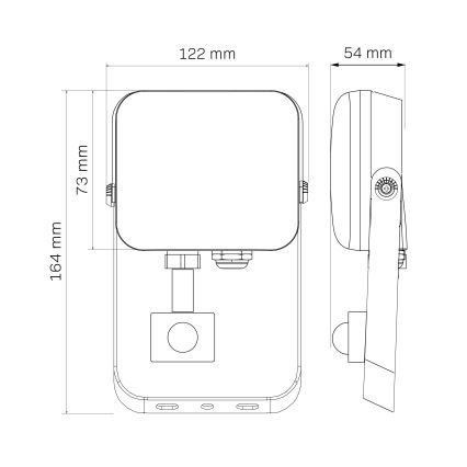 Εξωτερικός προβολέας LED με αισθητήρα MILKY LED/20W/230V 4000K IP65