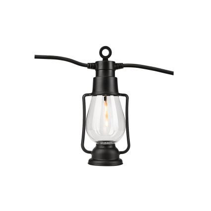 Εξωτερικού χώρου διακοσμητικά λαμπάκια GARLAND 10xLED 10m IP44 θερμό λευκό