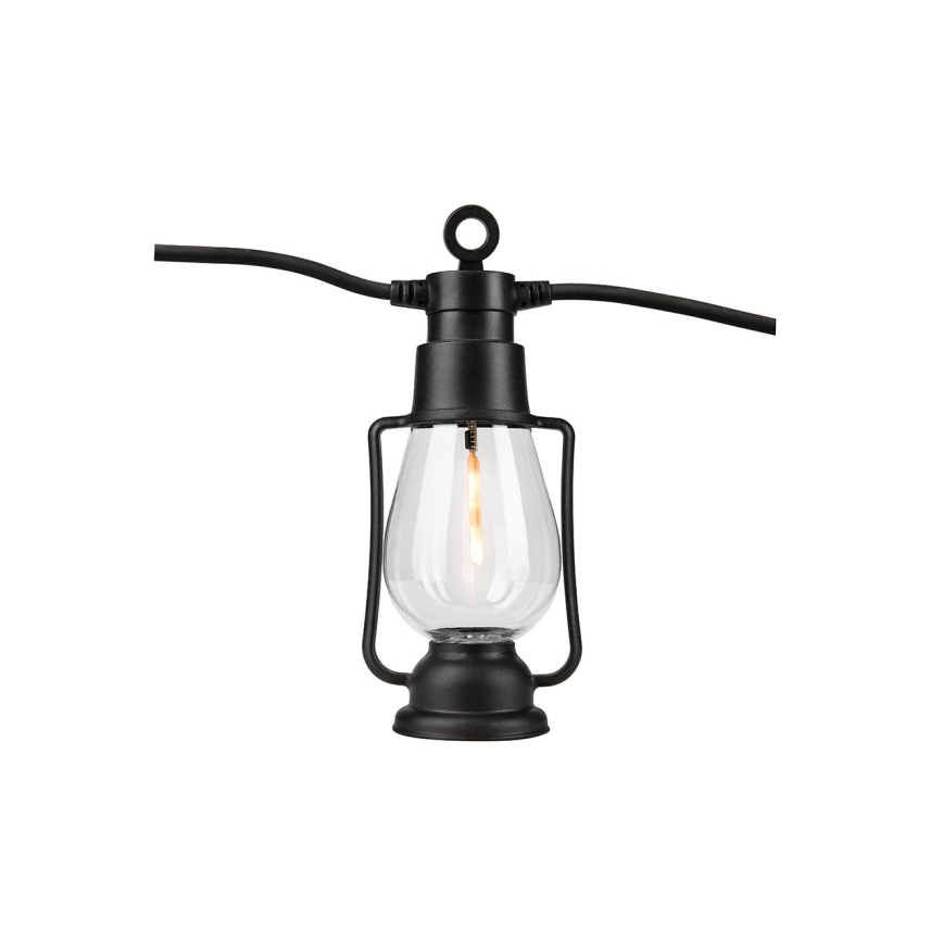 Εξωτερικού χώρου διακοσμητικά λαμπάκια GARLAND 10xLED 10m IP44 θερμό λευκό