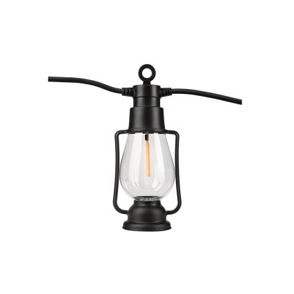 Εξωτερικού χώρου διακοσμητικά λαμπάκια GARLAND 10xLED 10m IP44 θερμό λευκό