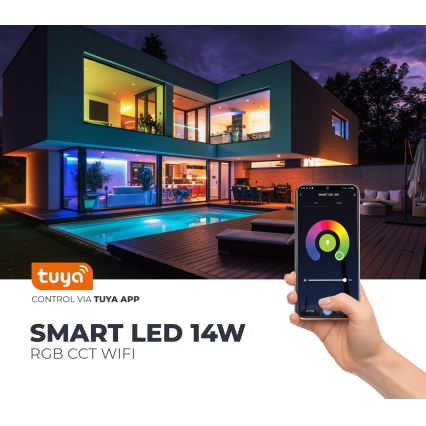 Έξυπνη λάμπα LED RGB με δυνατότητα ρύθμισης φωτισμού E27/9,5W/230V 2700-6500K Wi-Fi Tuya