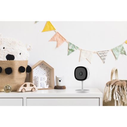 Έξυπνη εσωτερική κάμερα με αισθητήρα Full HD 1080p 5V Wi-Fi λευκή