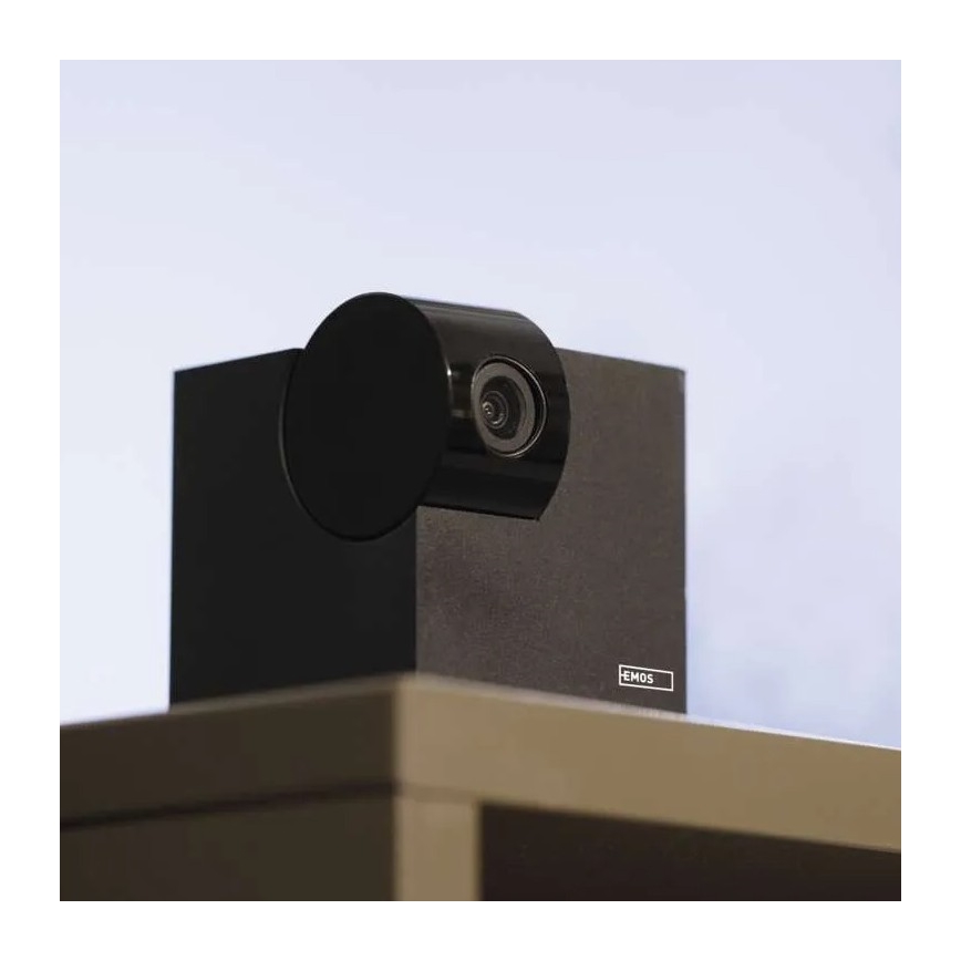 Έξυπνη εσωτερική περιστρεφόμενη κάμερα με αισθητήρα κίνησης GoSmart 5V Wi-Fi Tuya μαύρη