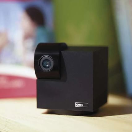 Έξυπνη εσωτερική περιστρεφόμενη κάμερα με αισθητήρα κίνησης GoSmart 5V Wi-Fi Tuya μαύρη